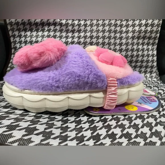 ⭐️New Fluffy Cloud Good Day Slippers & Eye Mask Set M/L - Picture 7 of 12